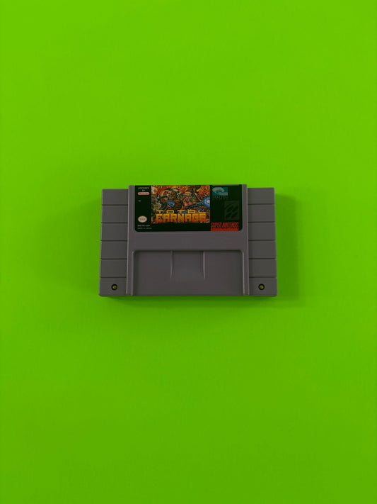 Total Carnage (Super Nintendo Entertainment System, 1993) SNES Authentic