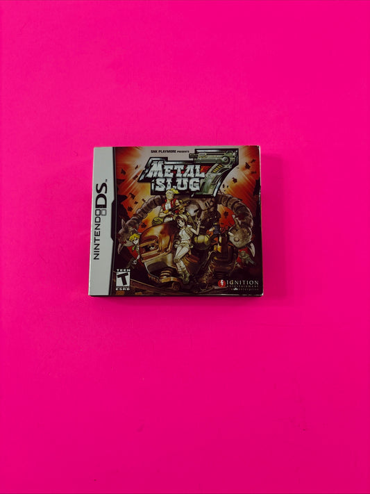 Metal Slug 7 CIB (Nintendo DS, 2008) with Slip Cover, Music CD, and Poster