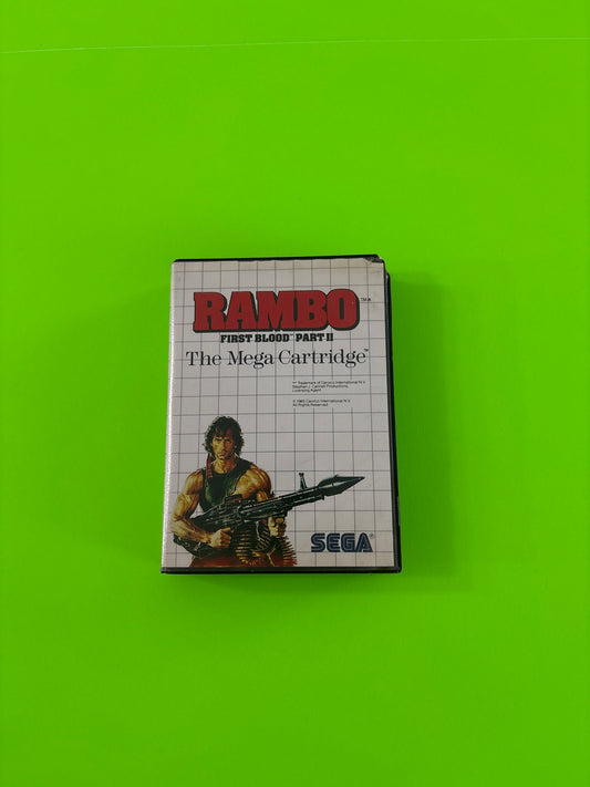 Rambo First Blood Part 2 (Sega Master System, 1986) Complete w/Manual #2