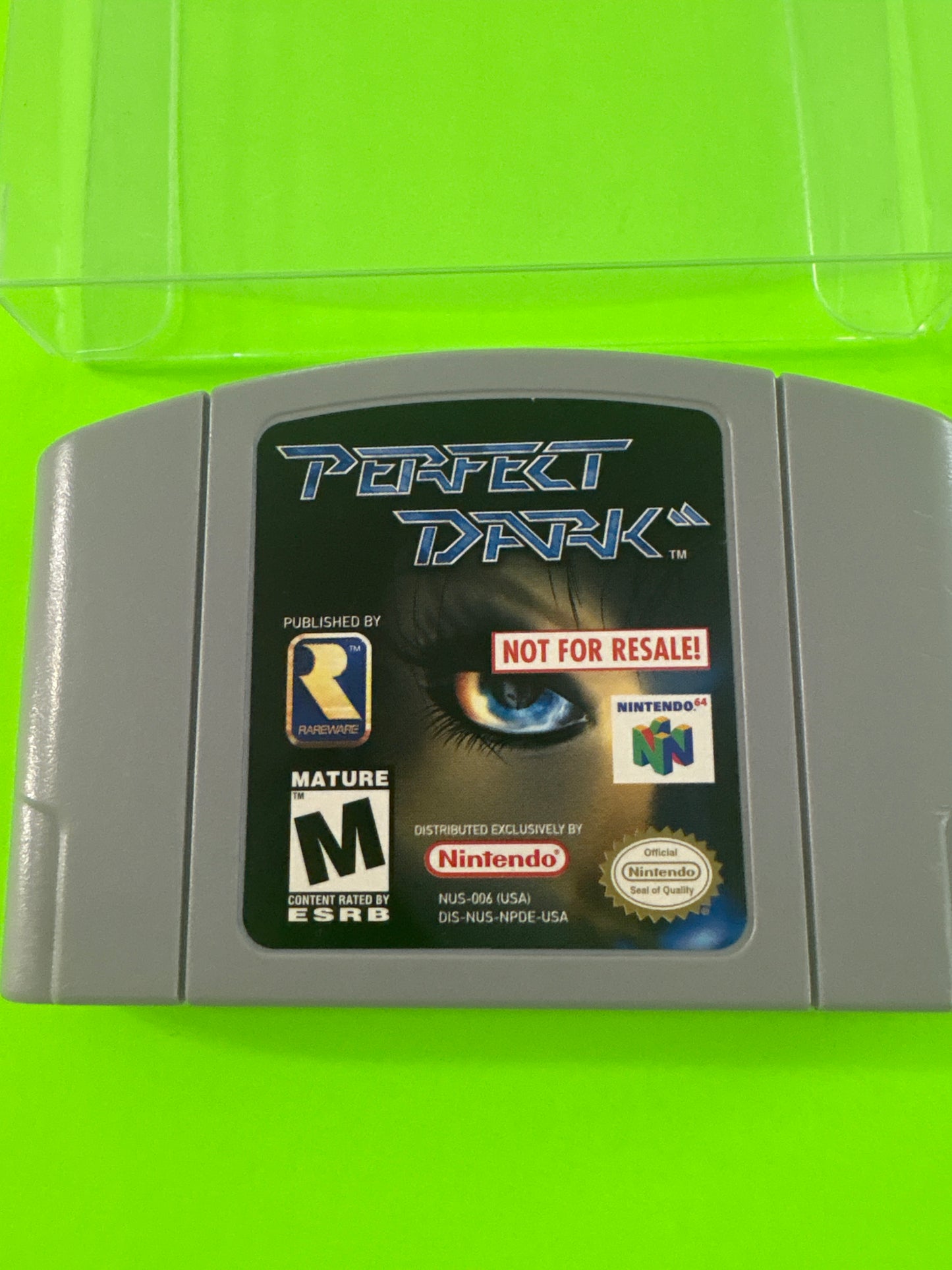 Perfect Dark (Nintendo 64, 2000) N64 Authentic Not For Resale