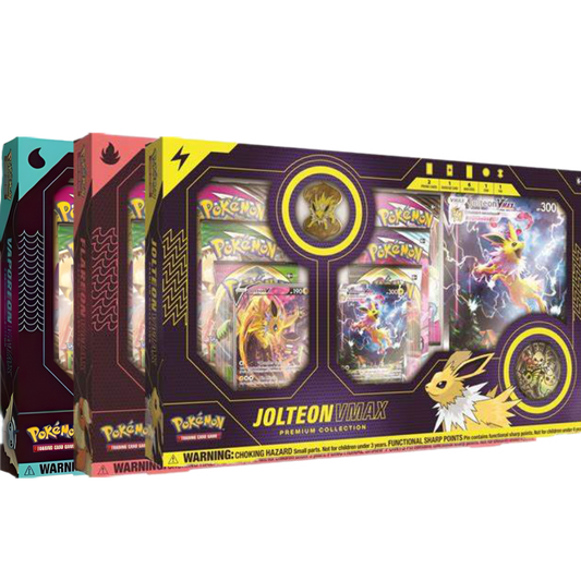 Pokemon TCG: Vaporeon, Flareon, or Jolteon VMAX Premium Collection Boxes