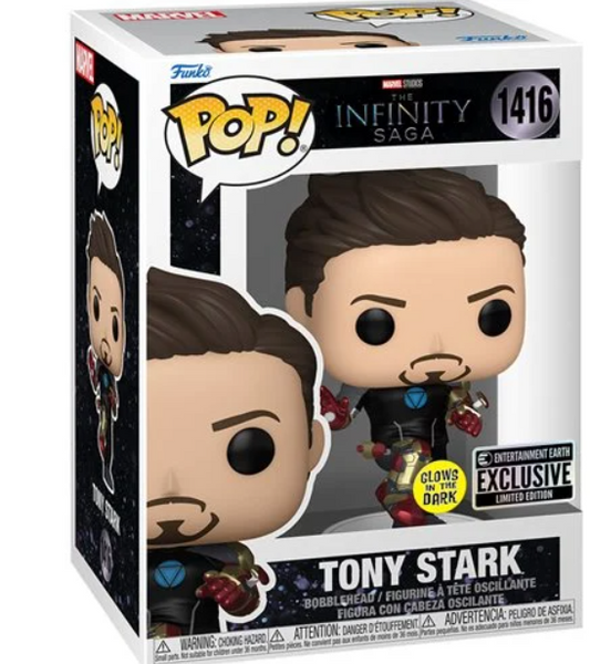 Iron Man 3 Tony Stark Suit-Up Glow-in-the-Dark Funko Pop! Vinyl Figure #1416 - Entertainment Earth Exclusive