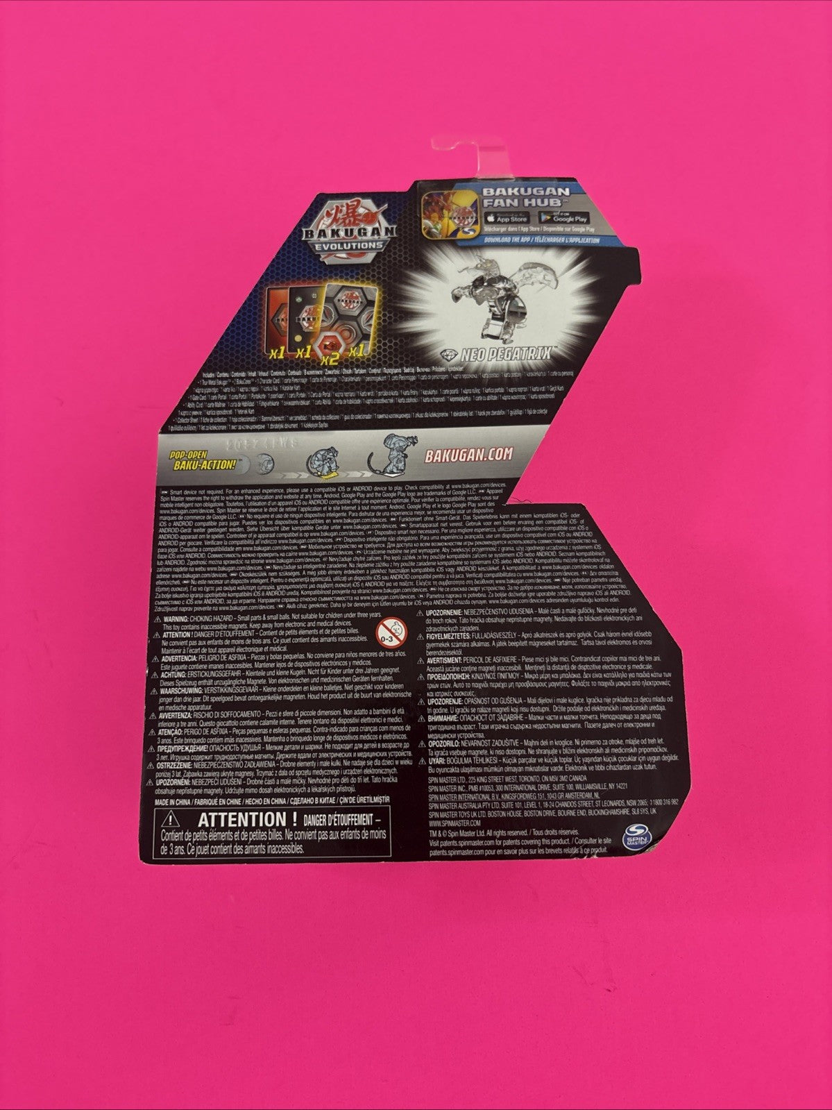 Bakugan Evolutions Platinum Series Diamond Neo Pegatrix True Metal Brand New #1