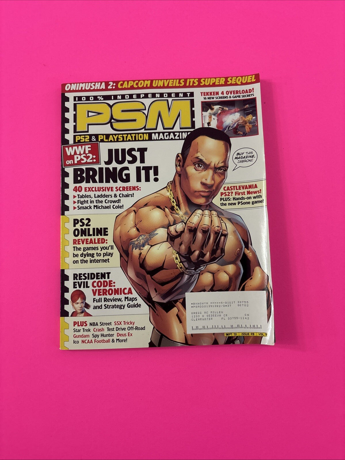 PlayStation Magazine PSM Sep 2001 Vol 5 #49 Just Bring It WWF + Viking Warrior