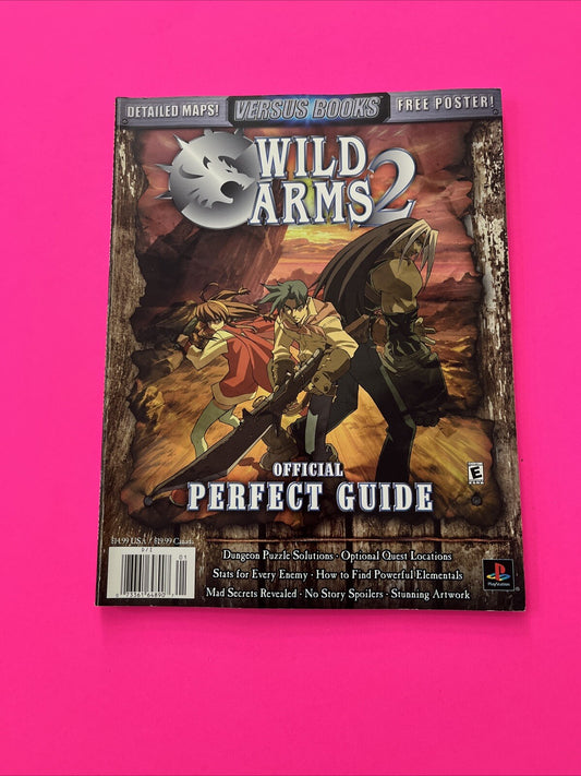Wild Arms 2: Official Perfect Guide + Poster!!! Versus Book Vol 12