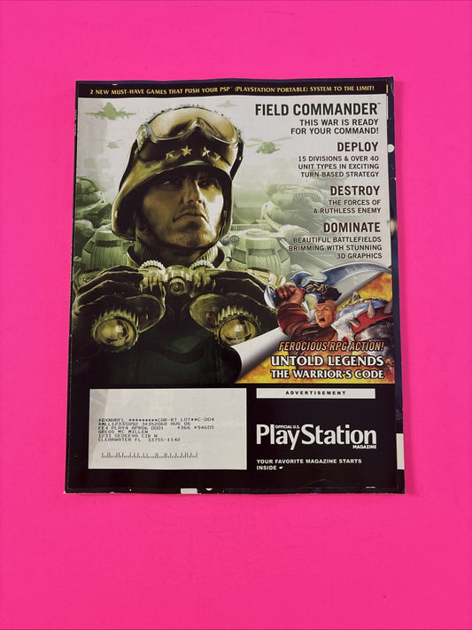 Official PlayStation Magazine The Darkness Issue 103 April 2006 W/ Black Demo