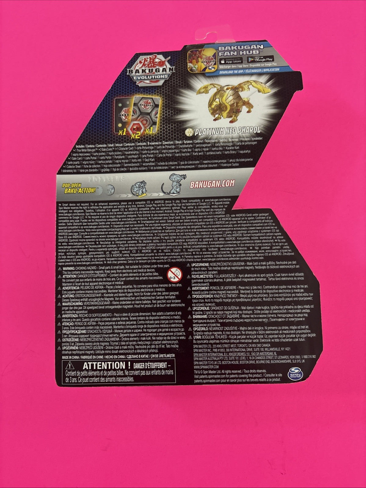 Bakugan Evolutions Elemental Rare NEO PHAROL Platinum Series Brand New #2