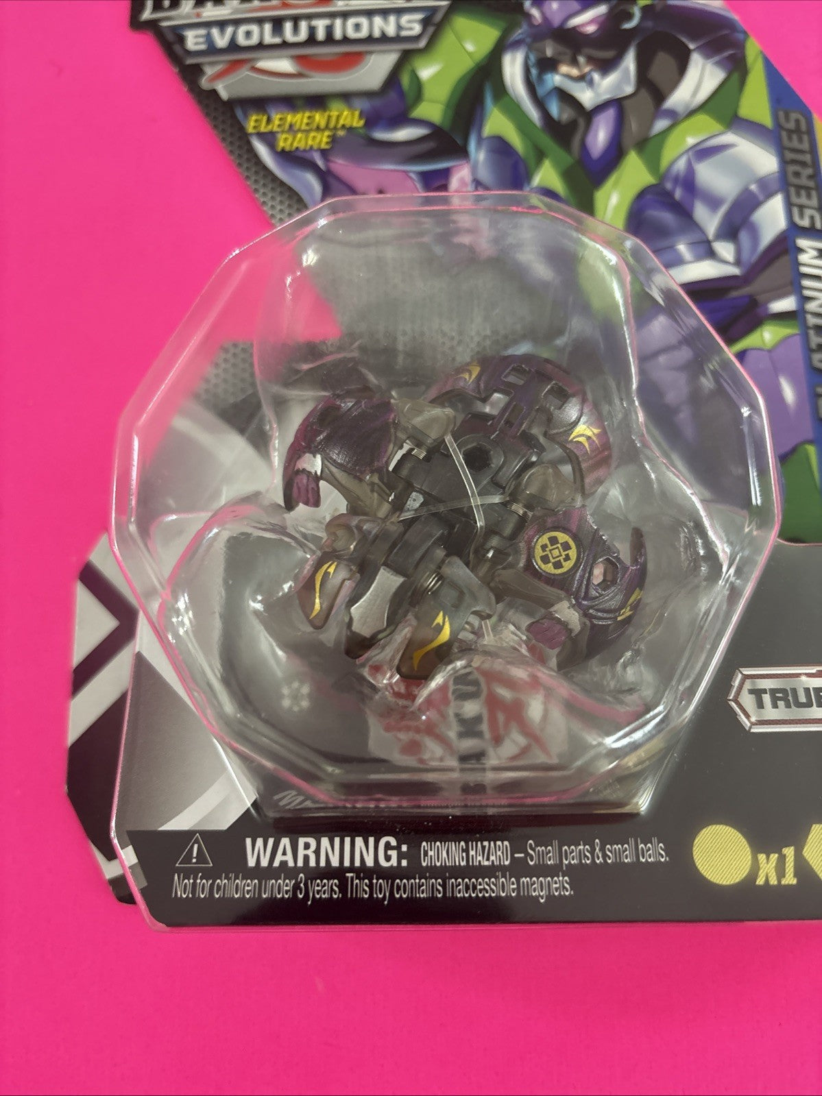 Bakugan Evolutions Elemental Rare DARKUS GRISWING Platinum Series Brand New #2