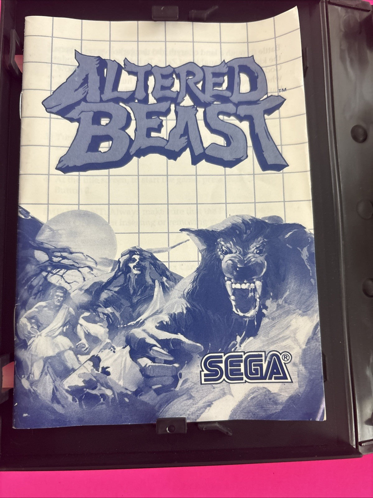 Altered Beast (Sega Master System, 1989) Complete w/Manual Authentic