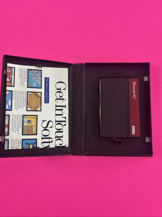 Monopoly (Sega Master System, 1988) No Manual Authentic
