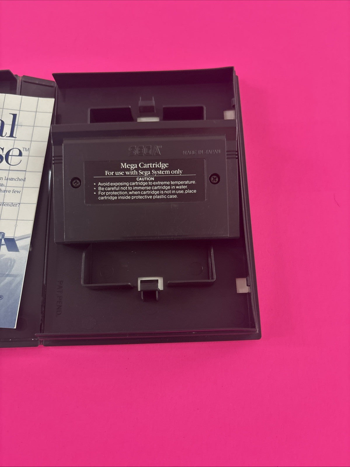 Global Defense (Sega Master System, 1988) Complete w/Manual Authentic