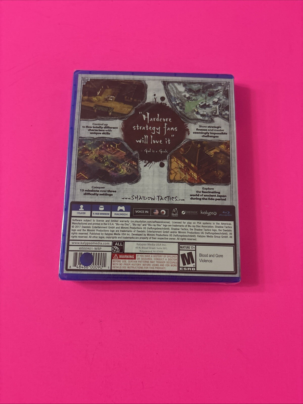 Shadow Tactics: Blades of the Shogun (Sony PlayStation 4, 2017) Brand New Sealed