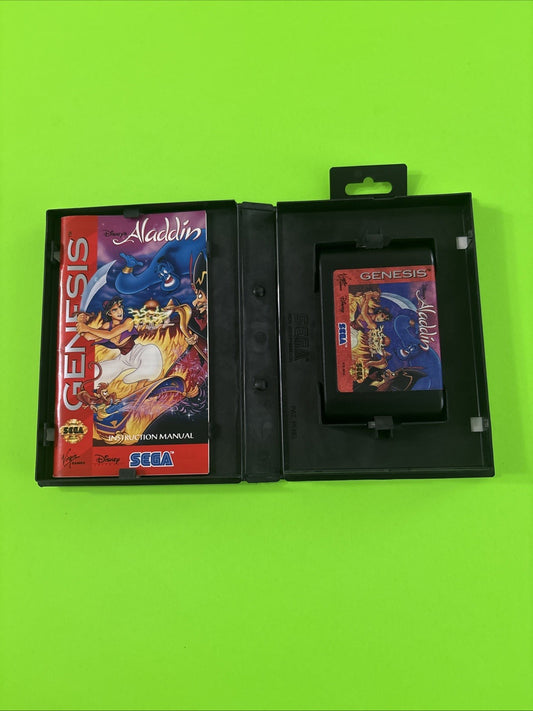 Disney's Aladdin (Sega Genesis, 1993) Authentic Complete w/Manual