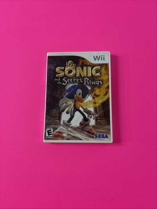 Sonic and the Secret Rings (Nintendo Wii) Complete CIB Game Manual