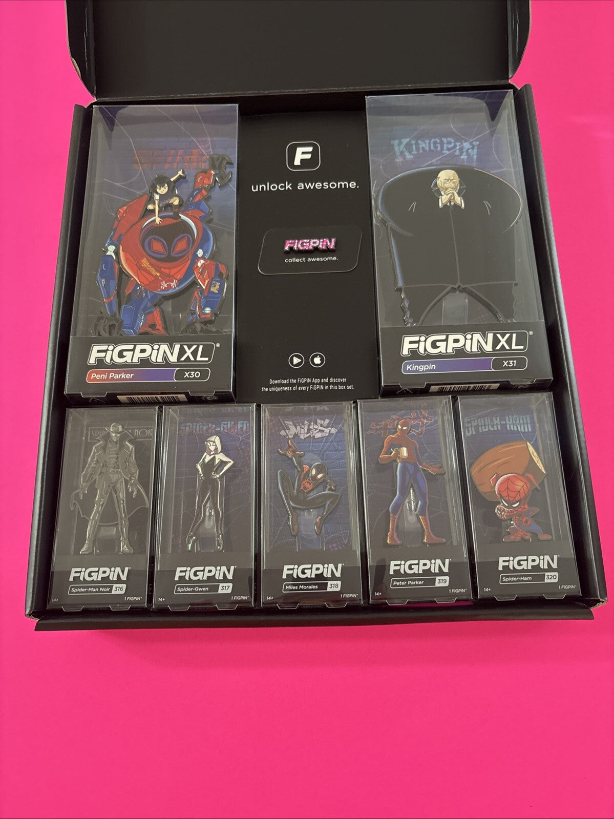 FiGPiN Into the Spiderverse Spider Man NYCC Exclusive w/Logo, Brand New UnLocked