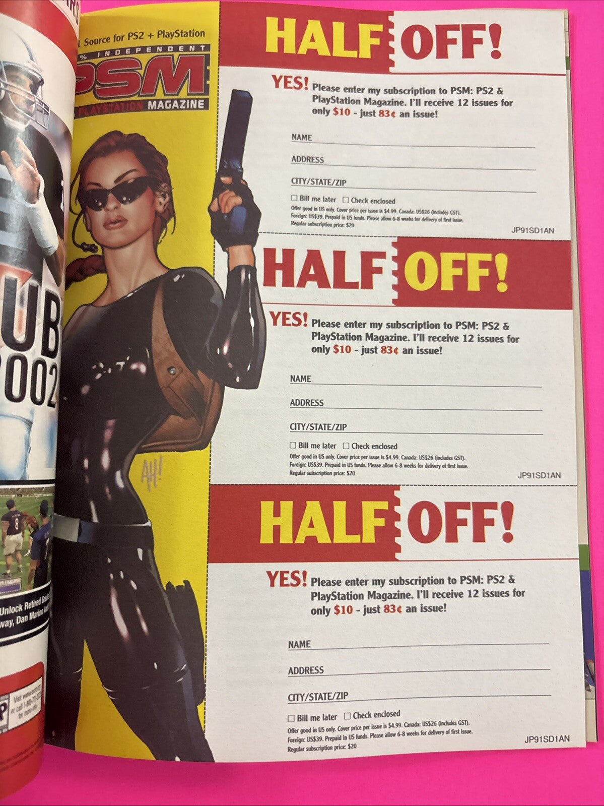 PlayStation Magazine PSM Sep 2001 Vol 5 #49 Just Bring It WWF + Viking Warrior