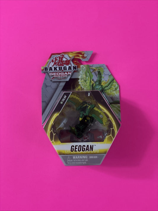 Bakugan GEOGAN RISING TALAN Figure GATE CARD Green 6+ 2 Ability Cards Brand New