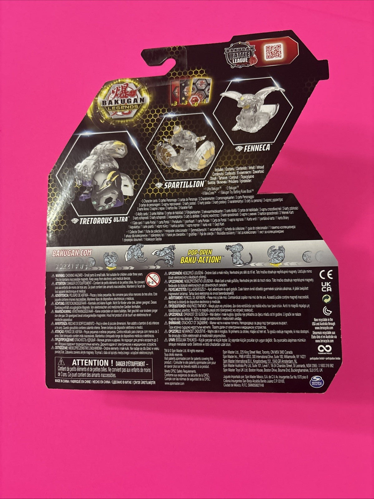 Bakugan Legends Diamond Chase Starter Pack Tretorous Spartillion Fenneca New