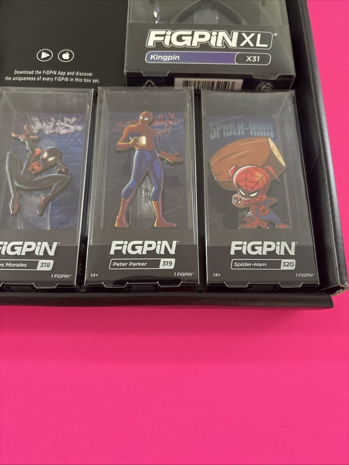 FiGPiN Into the Spiderverse Spider Man NYCC Exclusive w/Logo, Brand New UnLocked