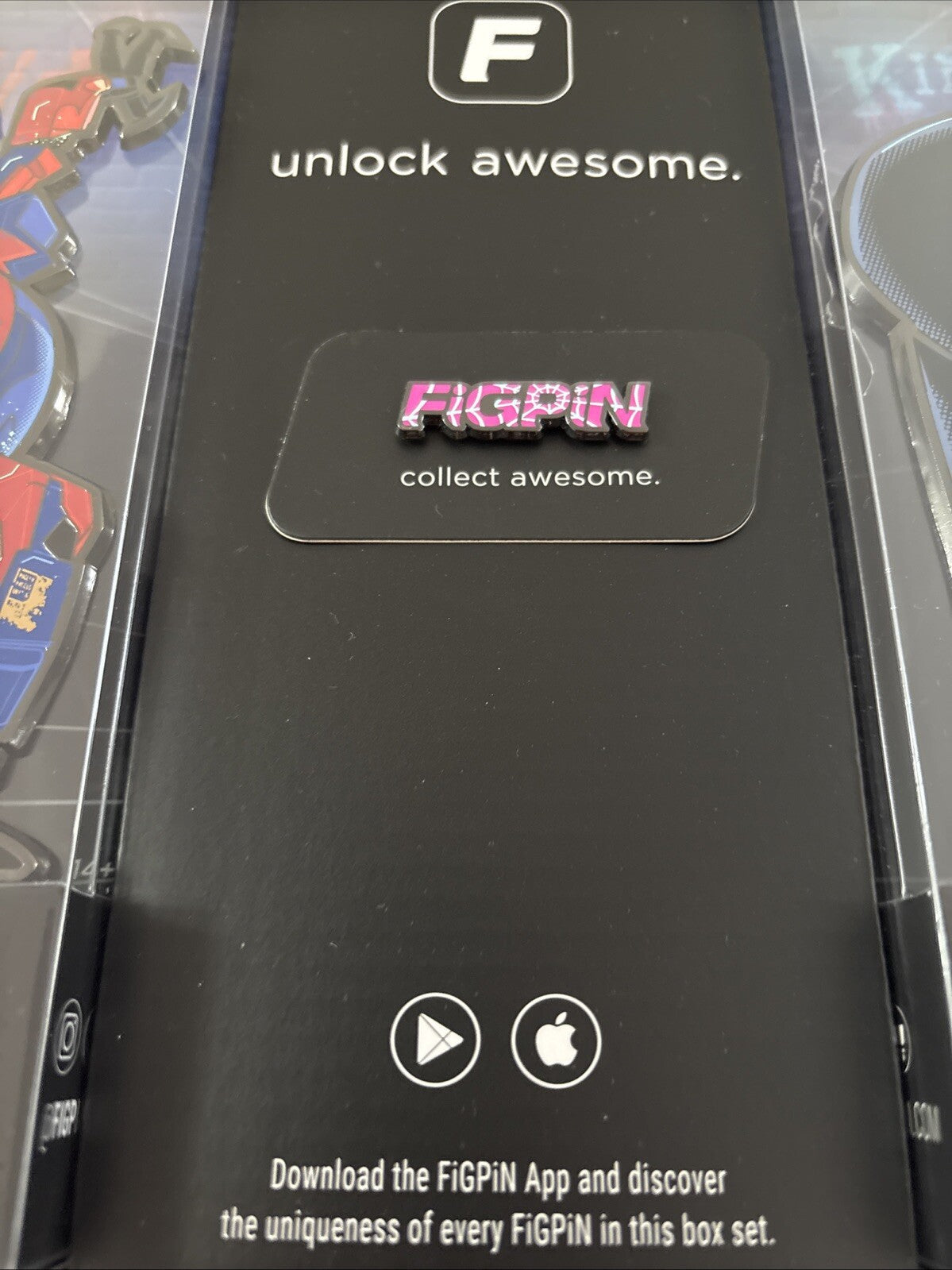 FiGPiN Into the Spiderverse Spider Man NYCC Exclusive w/Logo, Brand New UnLocked