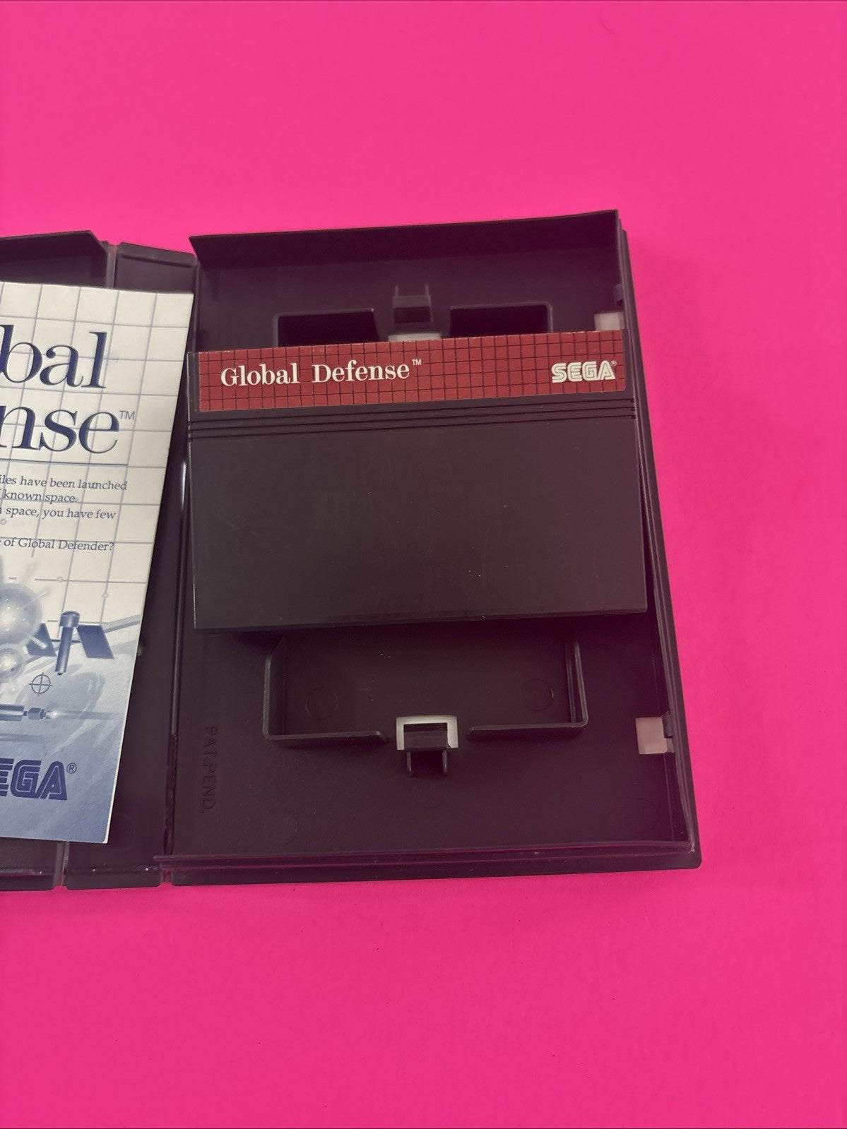 Global Defense (Sega Master System, 1988) Complete w/Manual Authentic