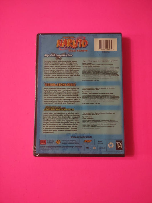 Naruto Movies Triple Feature [New DVD] 3 Pack, Subtitled Brand New Sealed