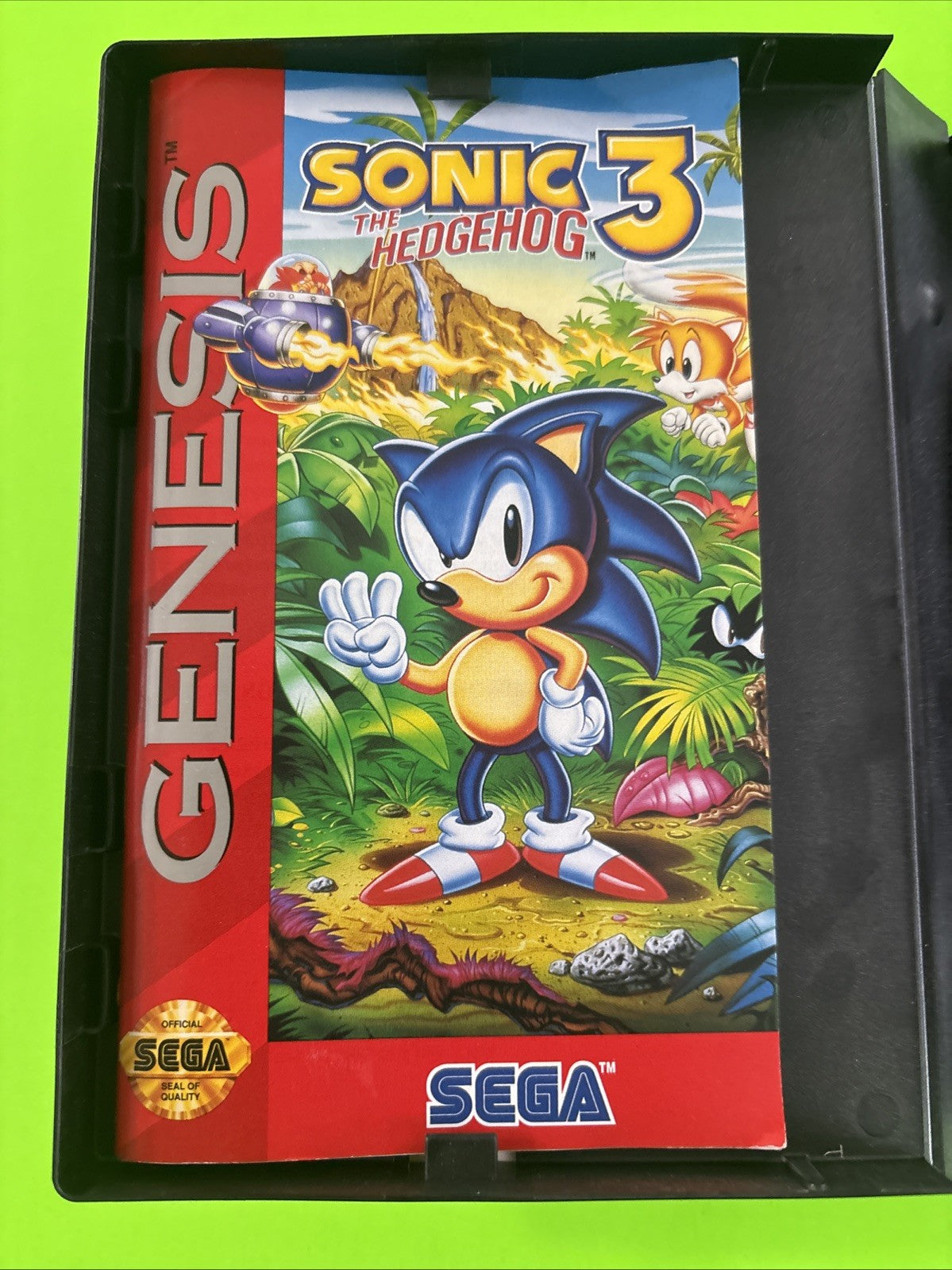 Sonic the Hedgehog 3 (Sega Genesis, 1994) Authentic Complete w/Manual