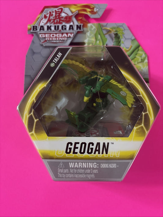 Bakugan GEOGAN RISING TALAN Figure GATE CARD Green 6+ 2 Ability Cards Brand New