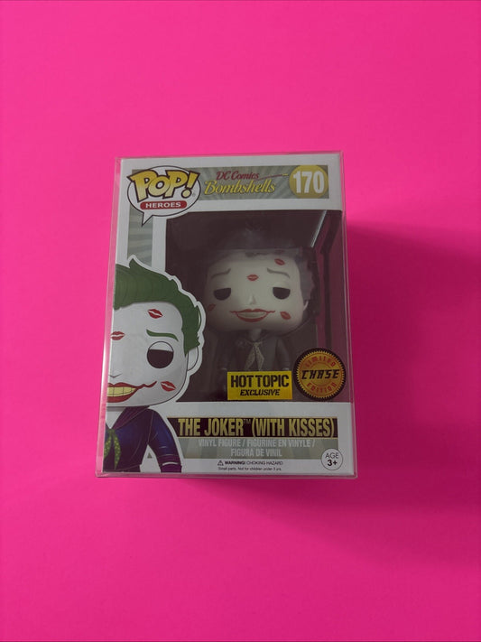 Funko POP! DC Bombshells THE JOKER With Kisses #170 Limited Chase Hot Topic Excl