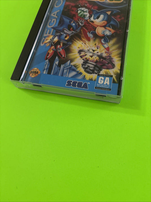 Sonic CD (Sega CD, 1993) CIB w/ Registration Tested & Working