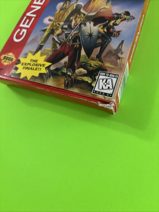 Phantasy Star IV (Sega Genesis, 1993) Authentic Cardboard Box - NO MANUAL