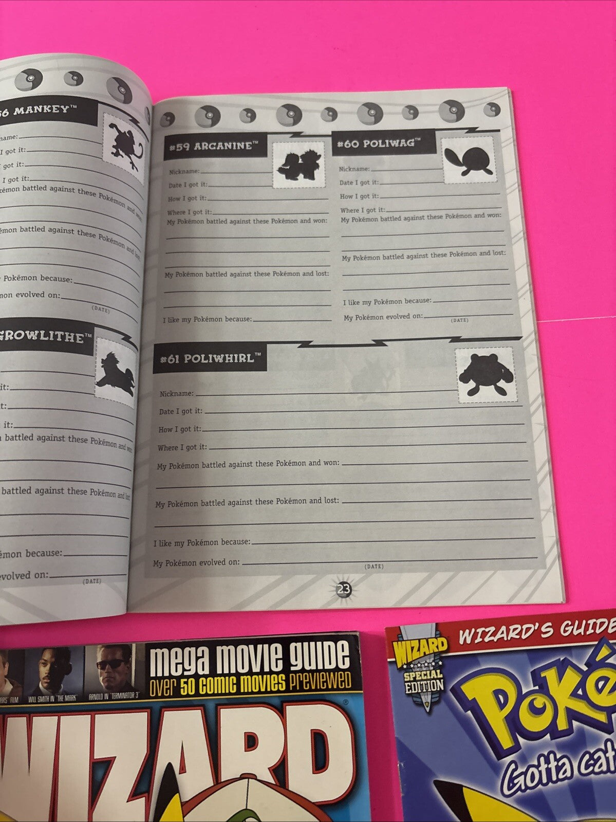 1998 Pokemon COLLECTORS STICKER BOOK Scholastic NEW Unused Vintage Maria Barbo