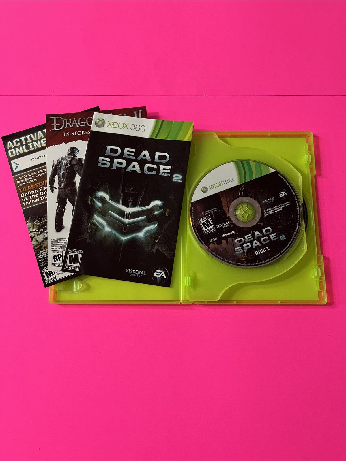 Dead Space 2 (Microsoft Xbox 360, 2011) Complete