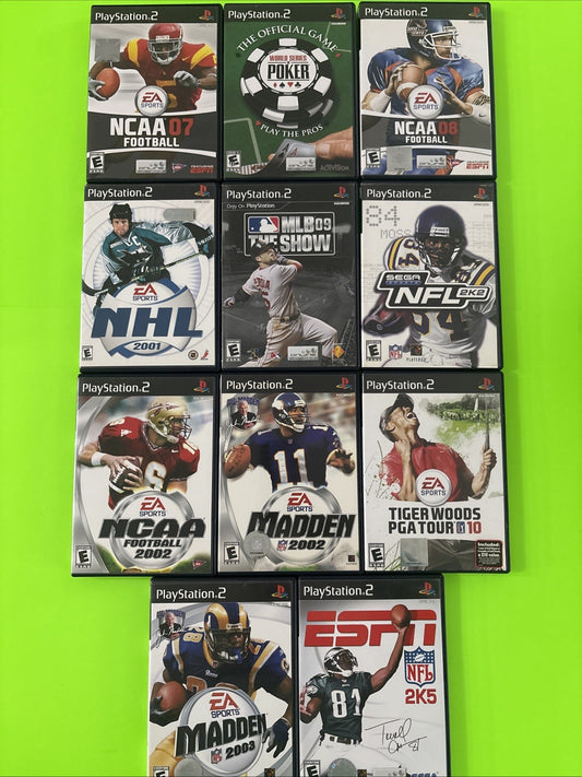 PlayStation Sports (11) Game Lot ALL Complete in Box Tested and Working