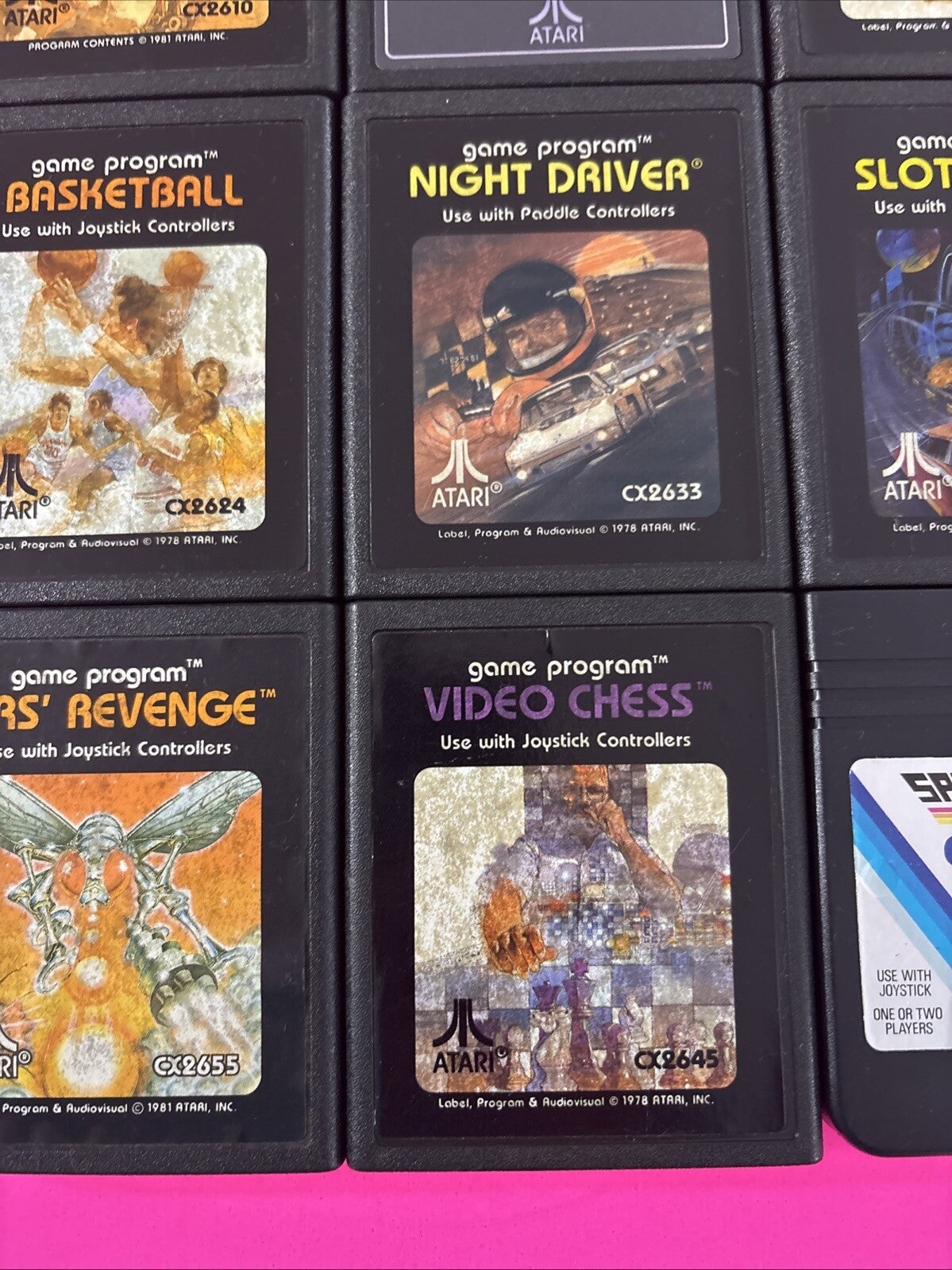 Atari 2600 Lot of 12 Games - ALL TESTED - Working - Cleaned Pins (1)