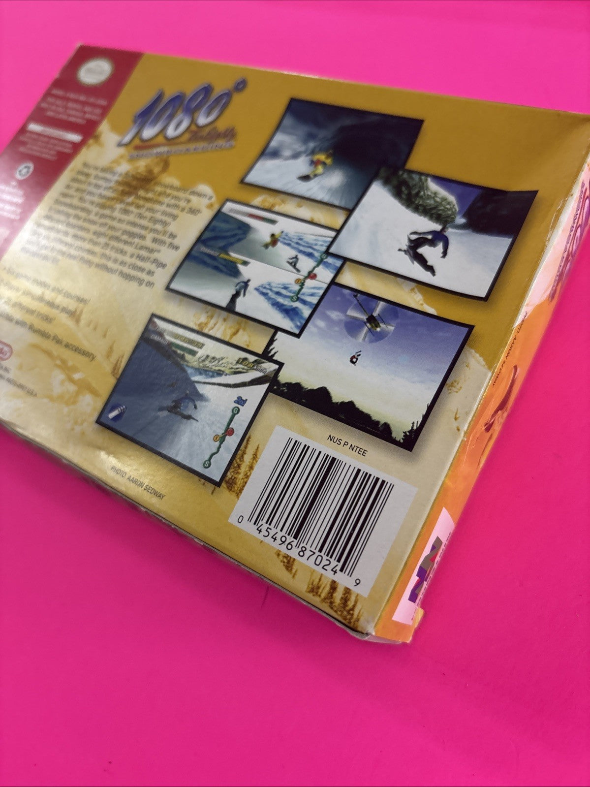 1080° Snowboarding (Nintendo 64, 1998) N64 Box Manual Insert Plastic Protector