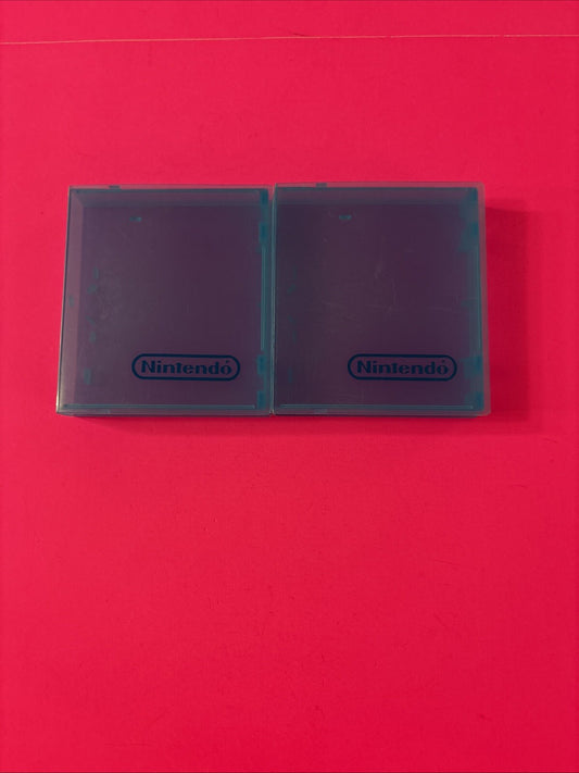 NES Game Case Lot (2) Nintendo Hard Clamshell Blue OEM Official Vintage #2