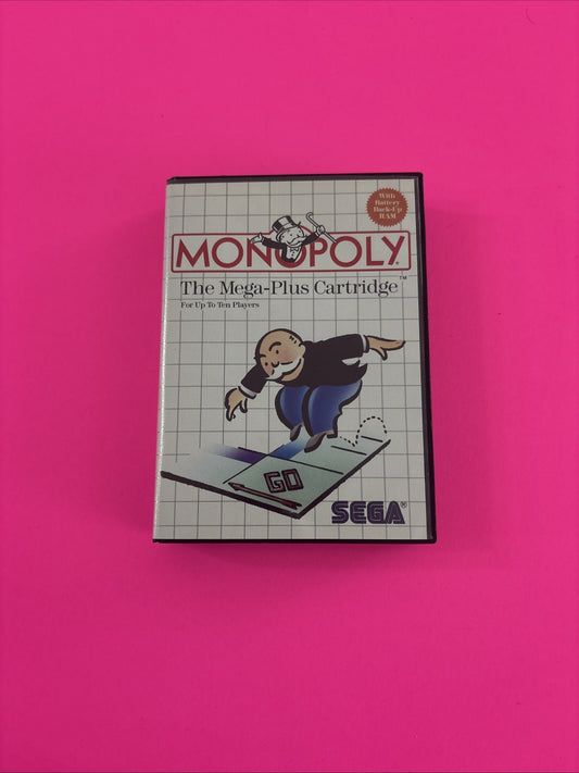 Monopoly (Sega Master System, 1988) No Manual Authentic