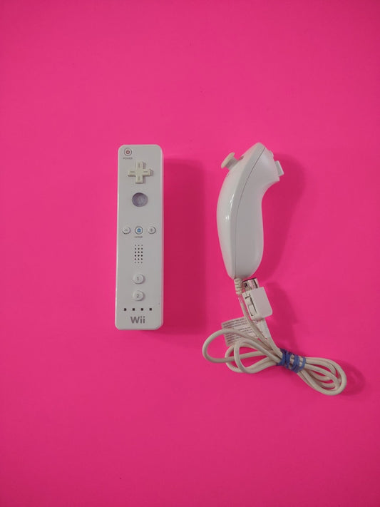 Nintendo RVL-003 Wii Remote Control with Nunchuk Tight & Clean OEM