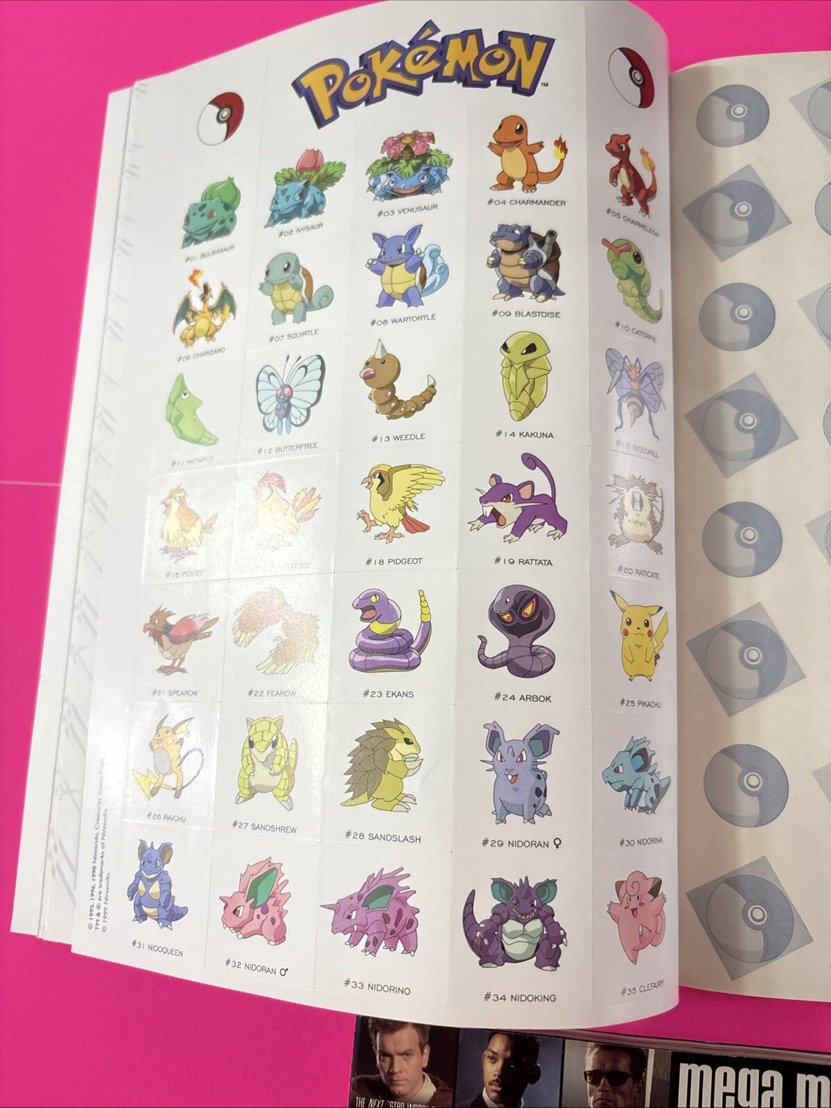 1998 Pokemon COLLECTORS STICKER BOOK Scholastic NEW Unused Vintage Maria Barbo