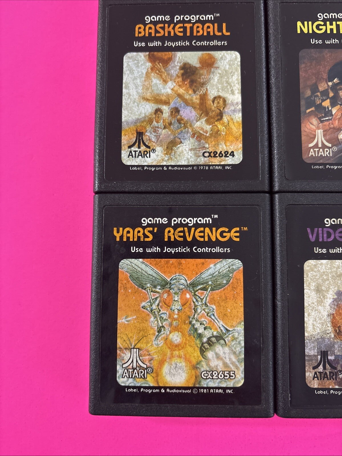 Atari 2600 Lot of 12 Games - ALL TESTED - Working - Cleaned Pins (1)