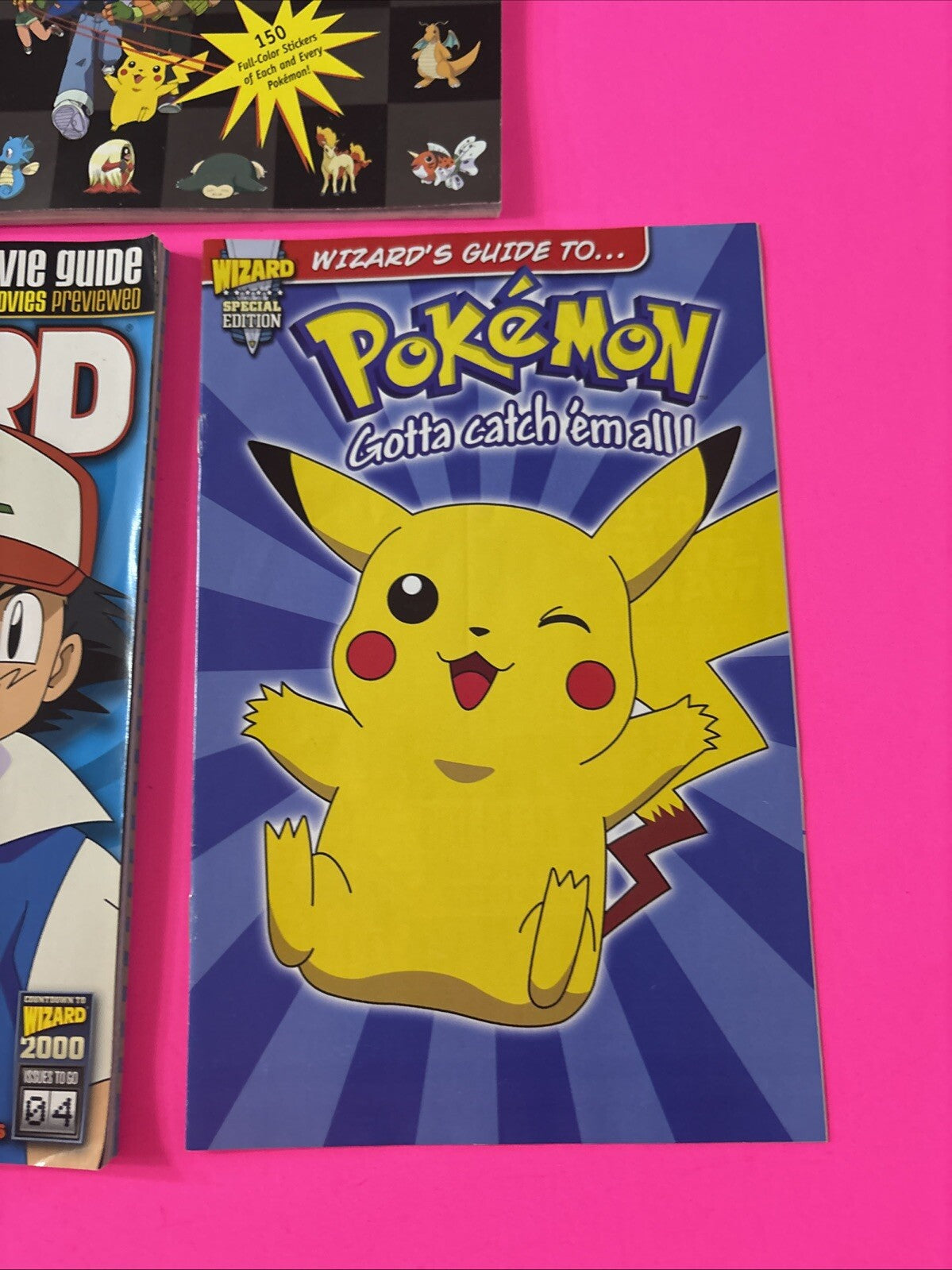 1998 Pokemon COLLECTORS STICKER BOOK Scholastic NEW Unused Vintage Maria Barbo