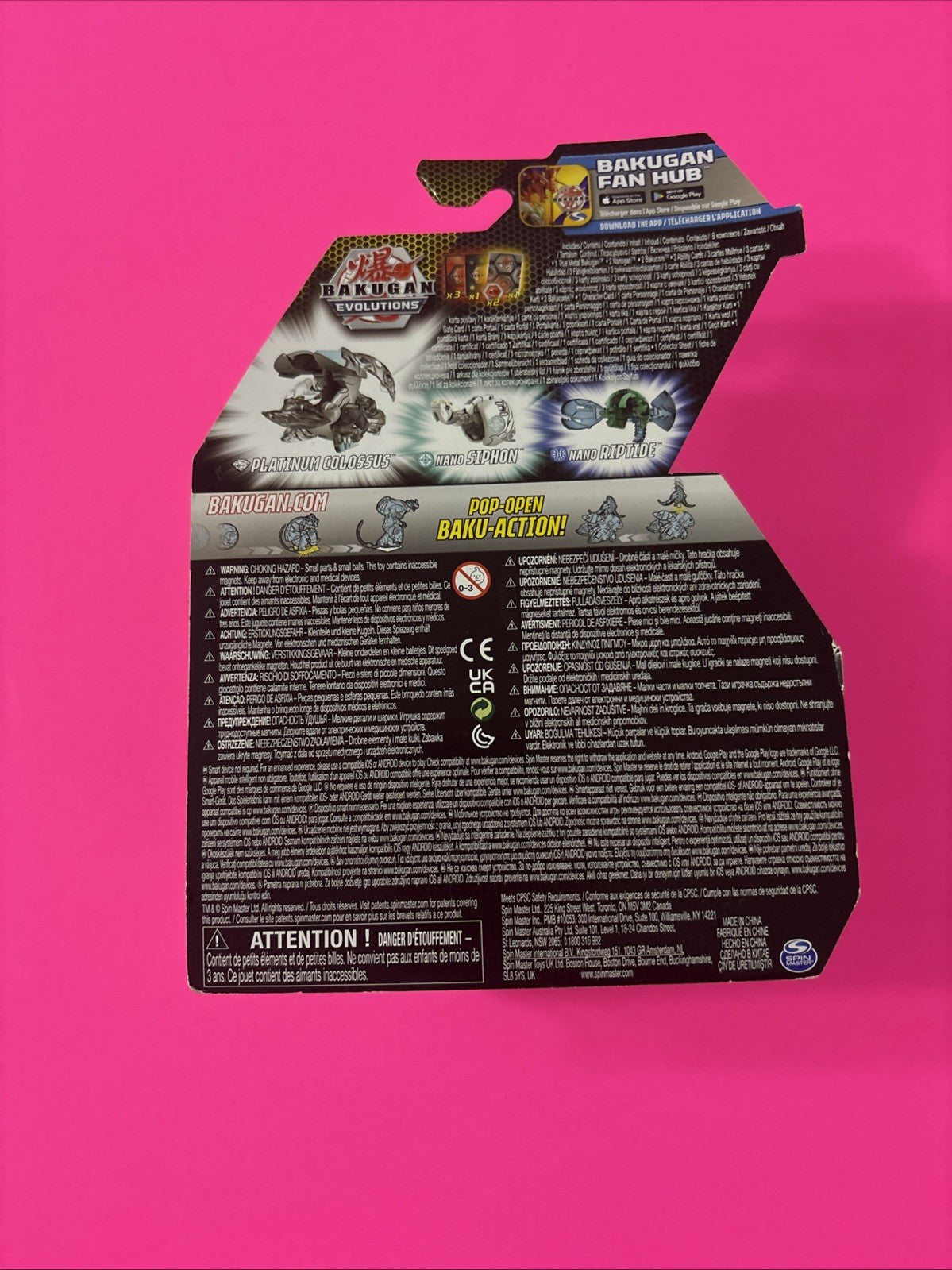 Bakugan Evolutions Colossus Platinum Power Up Pack Diamond Chase Rare Brand New