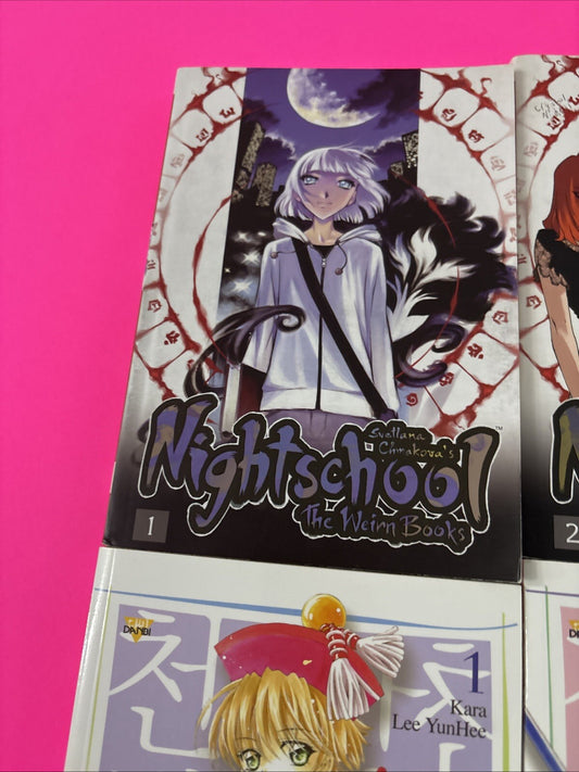 Random English Manga Lot Bundle (26 Books) #4 Night School Angel Diary Food Wars